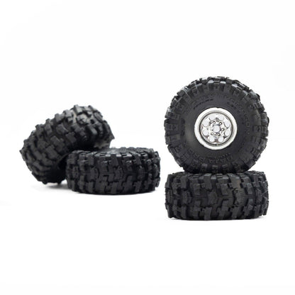 Pro-Line 1/30 Baja Pro X Mounted Chrome Beast Tires (4)Axial SCX30
