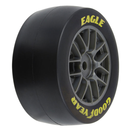 Pro-Line 1/12 Goodyear Eagle Soft Tire F/R MTD Gray Wheels (4): Losi NASCAR