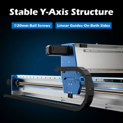 PROVerXL 4x4 CNC Router Machine, Support Dual Z-Axis, Closed-loop Stepper Motor, Ball Screw Drive System, 1300x1300 Work Area for Wood Metal Carving