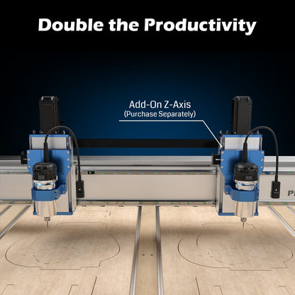PROVerXL 4x4 CNC Router Machine, Support Dual Z-Axis, Closed-loop Stepper Motor, Ball Screw Drive System, 1300x1300 Work Area for Wood Metal Carving