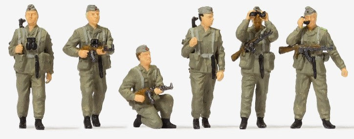 Preiser 16601 HO German Democratic Republic Frontier Guards (6) (Kit)