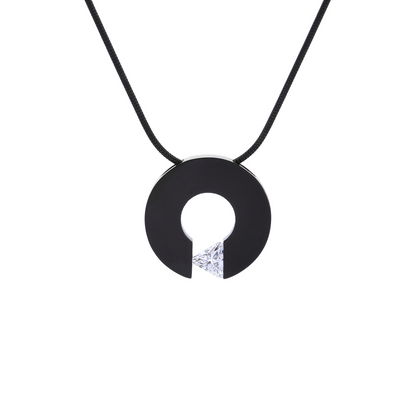 PT113B B.Tiff Triangle Cut Malfinia Pendant by B.Tiff New York