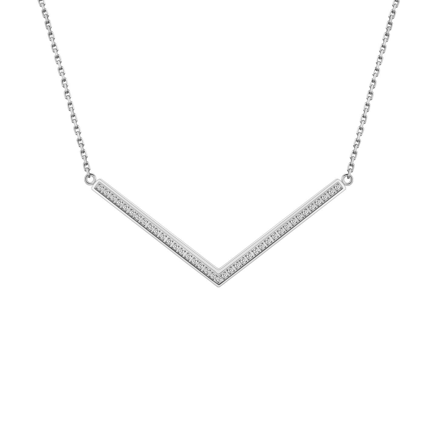 PT208W B.Tiff Pavé Viva Pendant Necklace by B.Tiff New York
