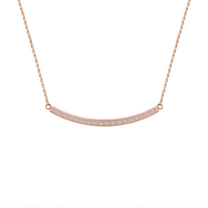 PT324W B.Tiff Mini "Smile" Adjustable Pendant Necklace by B.Tiff New York