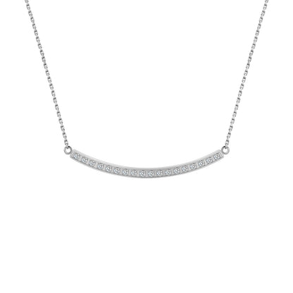 PT324W B.Tiff Mini "Smile" Adjustable Pendant Necklace by B.Tiff New York