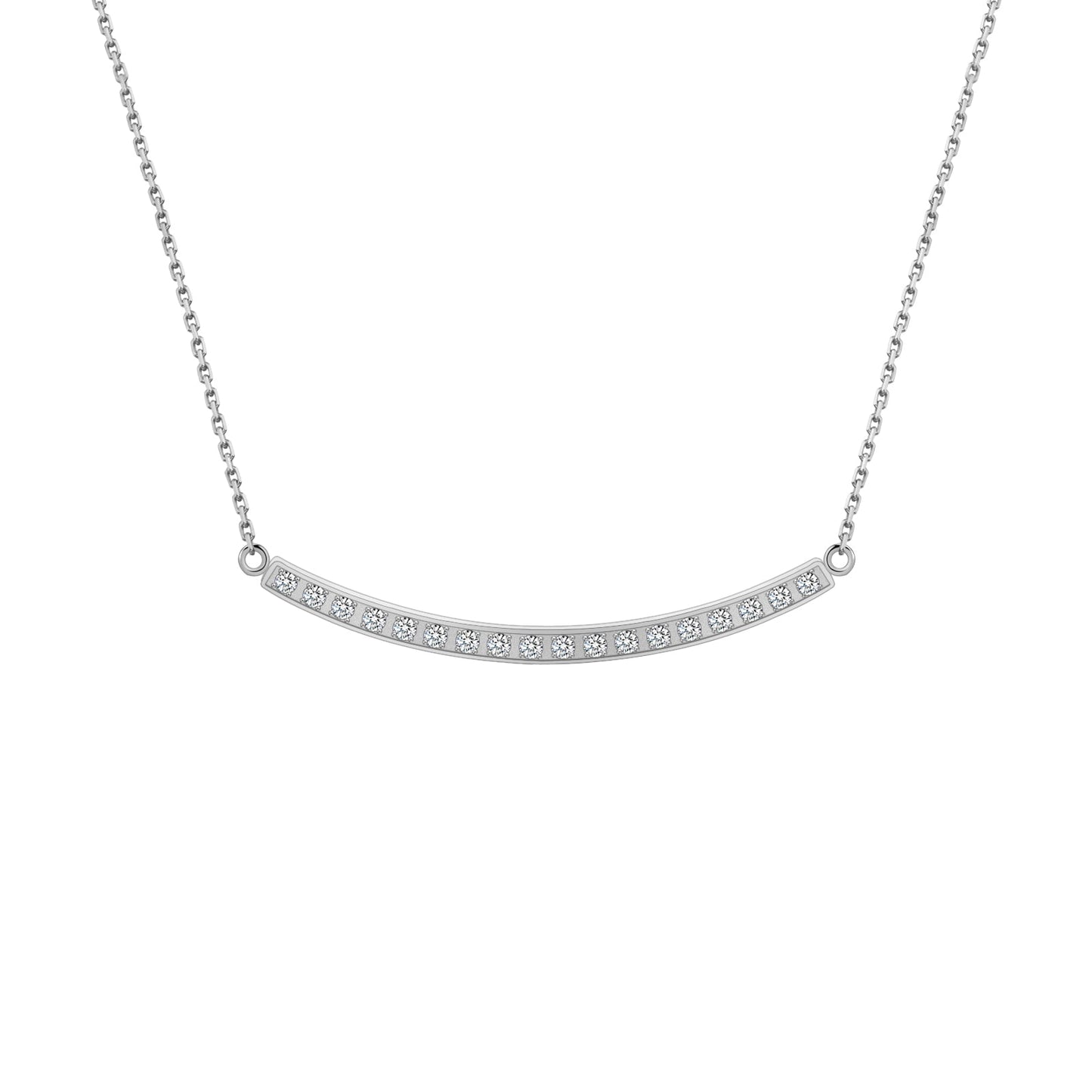 PT324G B.Tiff Gold Mini "Smile" Adjustable Pendant Necklace by B.Tiff New York