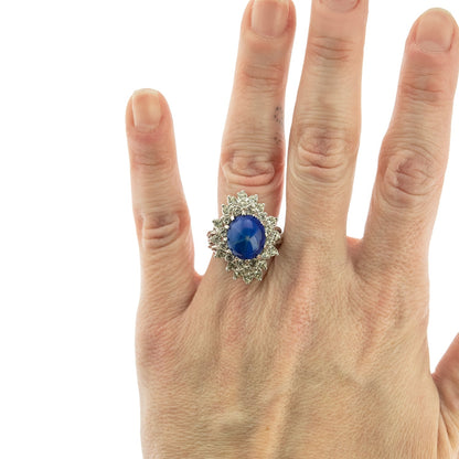 Vintage Women's Austrian Crystal Cocktail Ring 18k Gold Electroplated Birthstone Ring for Women by PVD Vintage Jewelry