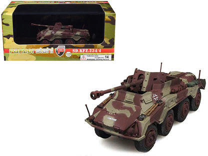Sd.Kfz. 234/4 Armored Vehicle "Unidentified Unit Western Front" (1945) German 1/72 Diecast Model by Panzerstahl  free shipping USA
