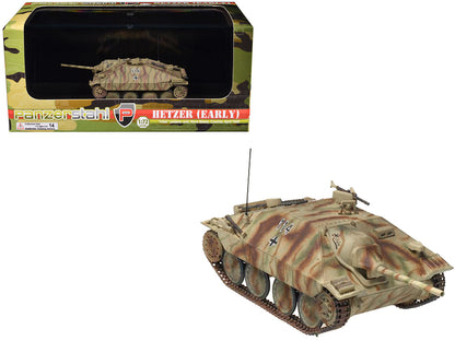 Hetzer (Early) Tank Destroyer "#114 Hilde Nove Mesto Czechoslovakia" (1945) German Army 1/72 Diecast Model by Panzerstahl  free shipping USA
