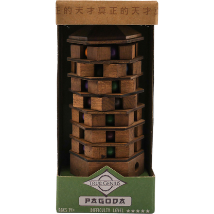 Pagoda Brainteaser Puzzle True Genius