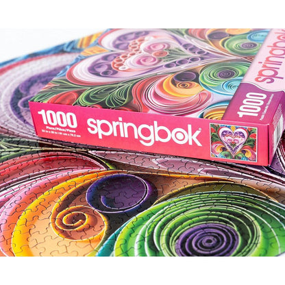 Paper Hearts 1000 Piece Jigsaw Puzzle Springbok