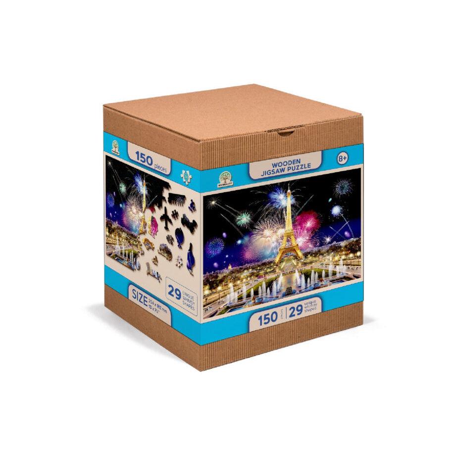 Paris by Night 150 Piece Wood Jigsaw Puzzle Wooden City