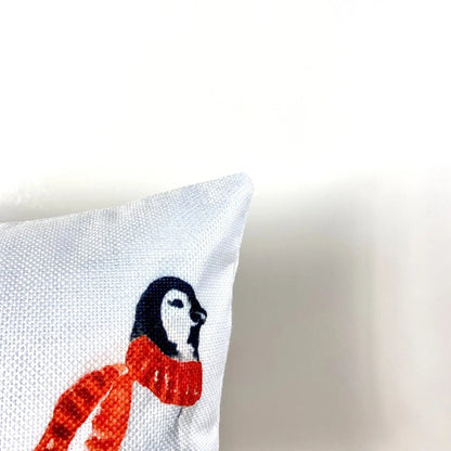 Penguin Merry Christmas | Home Decor | Throw Pillow | Room Decor | Home Decor | Bedroom Decor | Christmas Home Decor | Cute Home Decor by UniikPillows