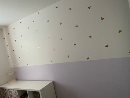 Assorted Shapes Wall Stickers Decal Bedroom Kids Nursery Dressing Room Home Decor Decal *Excludes Rose Gold & Chromes & Glitter Colours - ONE COLOUR/SHAPE PER A PACK by WinsterCreations™ Official Store