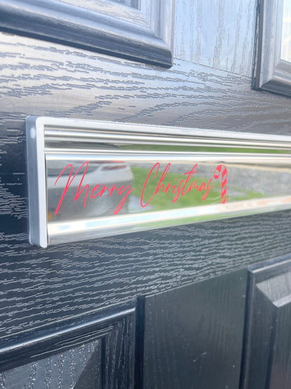 Merry Christmas Candy Cane Letter Box Letterbox Decor House Sticker Label by WinsterCreations™ Official Store