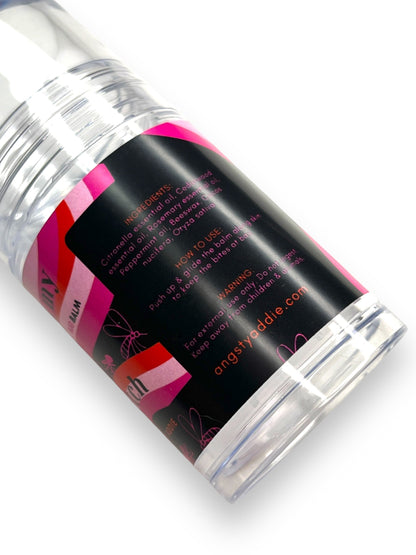 Kiss My Itch all-natural bug repellent balm by Angsty Addie