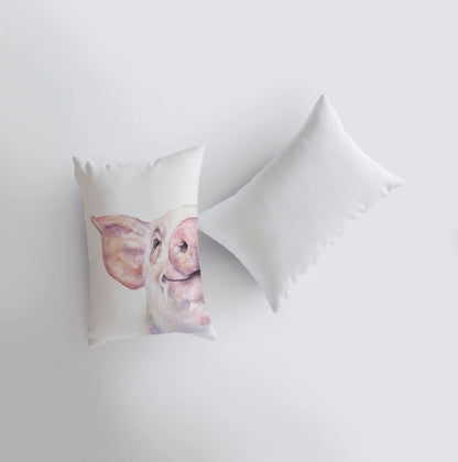 Pig | Farmhouse | 12x18 | Pillow Cover | Farm Animal | Home Decor | Country Farm Pillow | Farmhouse Decor | Throw Pillow | Room Decor | Gift by UniikPillows