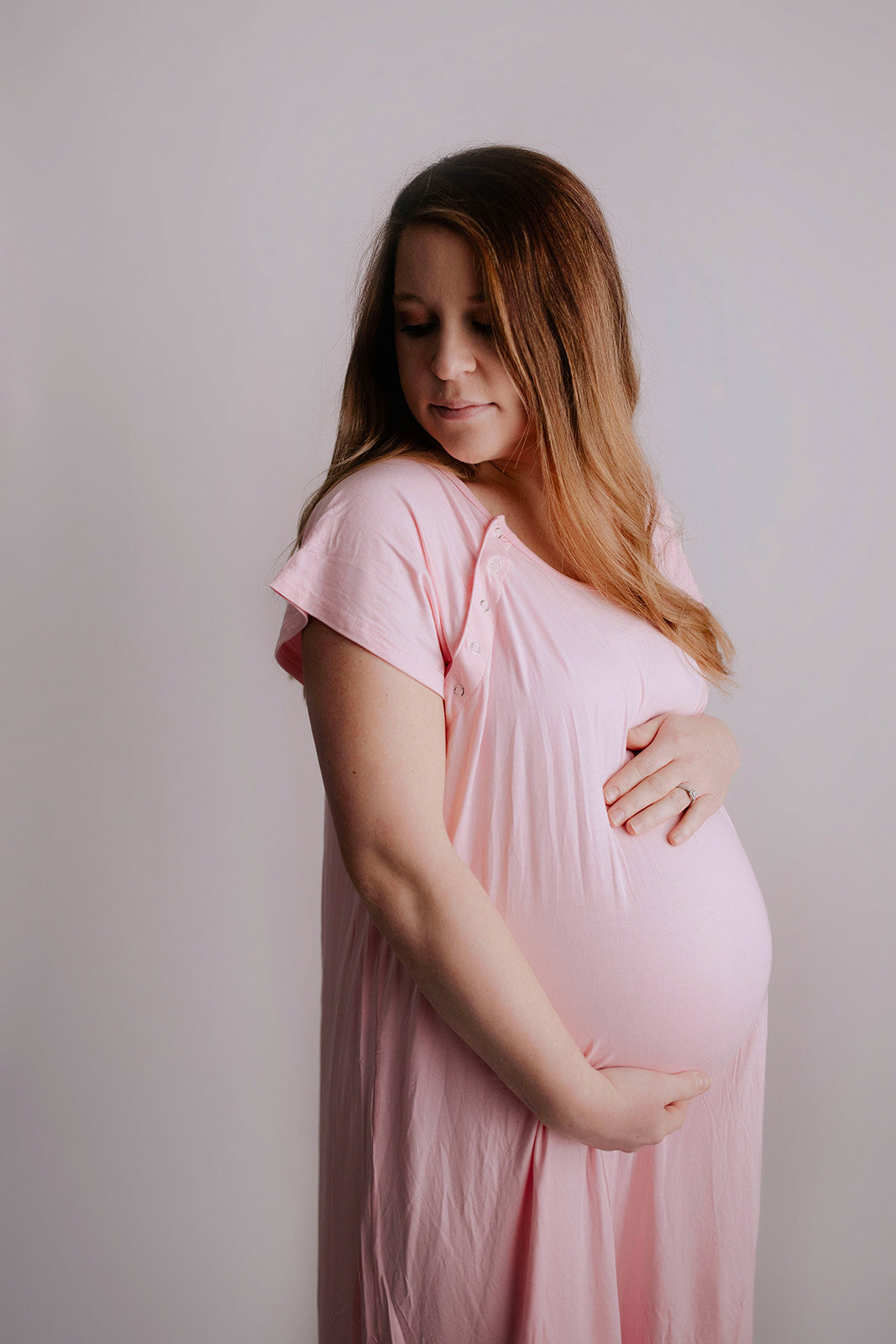 Light Pink Labor and Delivery Nursing Hospital Gown by Three Little Tots