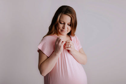 Light Pink Labor and Delivery Nursing Hospital Gown by Three Little Tots