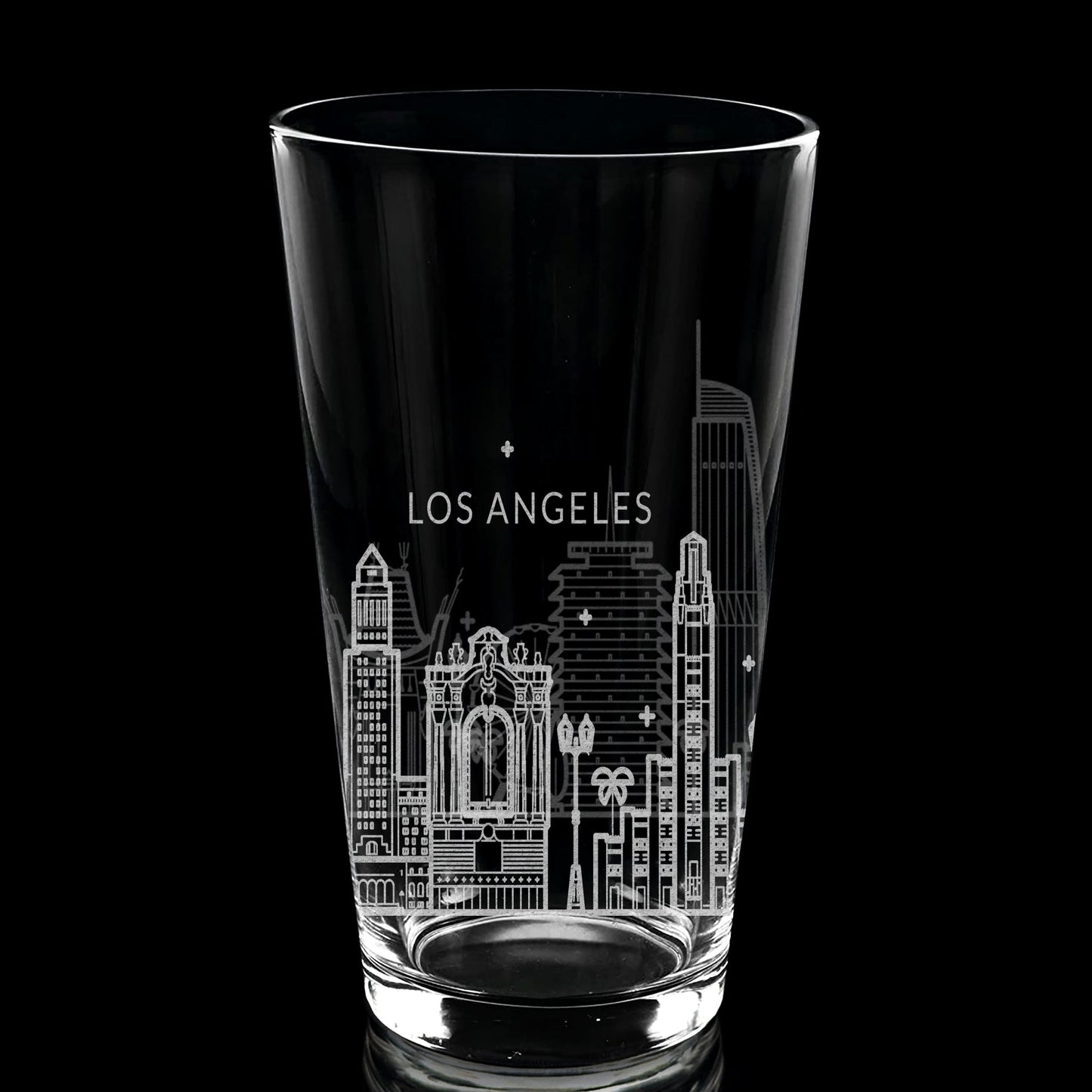 CITY SKYLINES Pint Glasses by LumEngrave