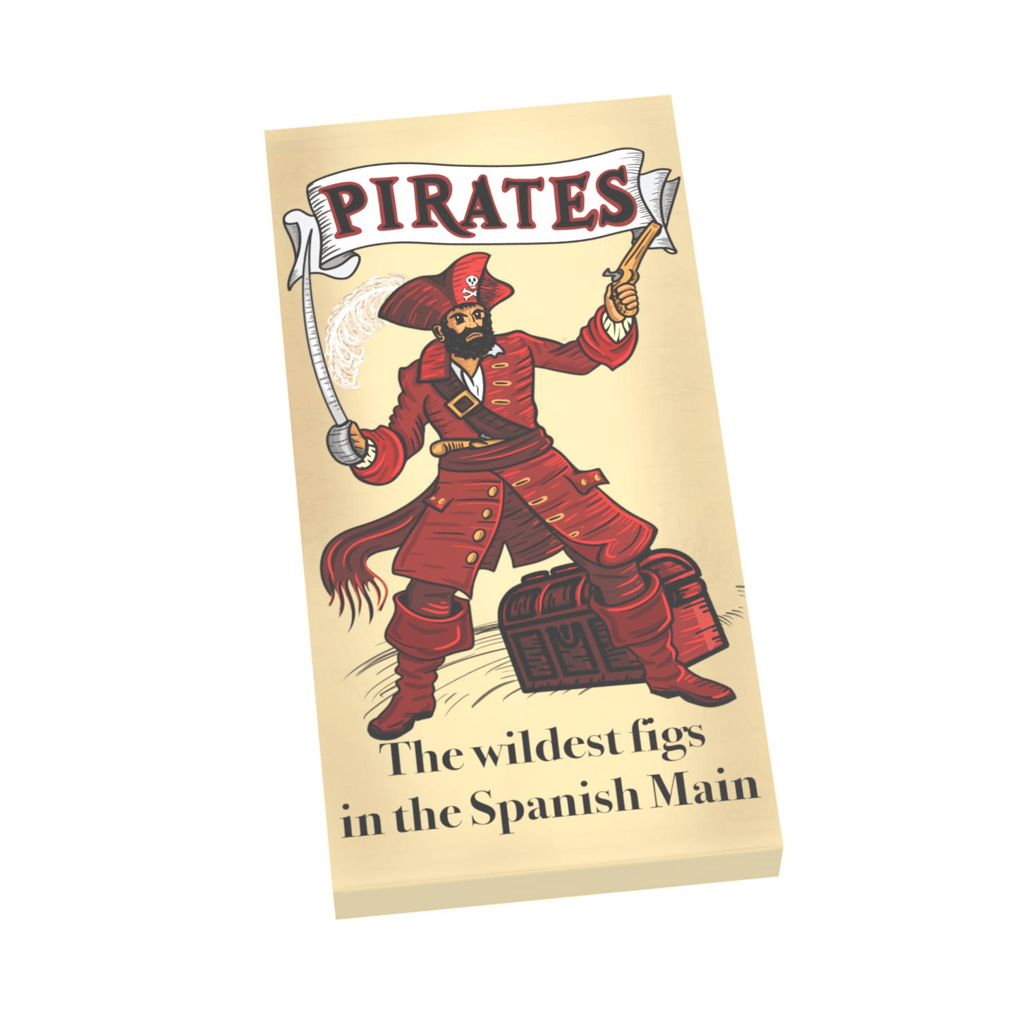 Pirates Ride Poster - Custom Printed 2x4 Tile - Made Using LEGO® Parts
