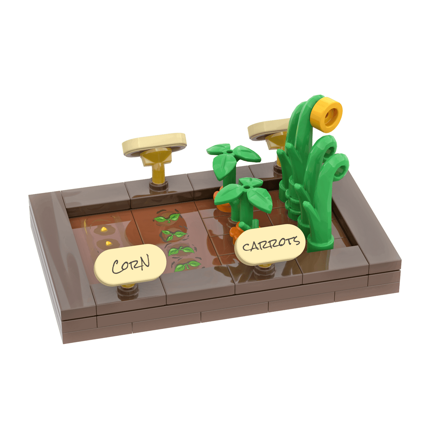 Planter Box - Garden - Custom Build -  Minifig Scale - Made Using LEGO® Parts