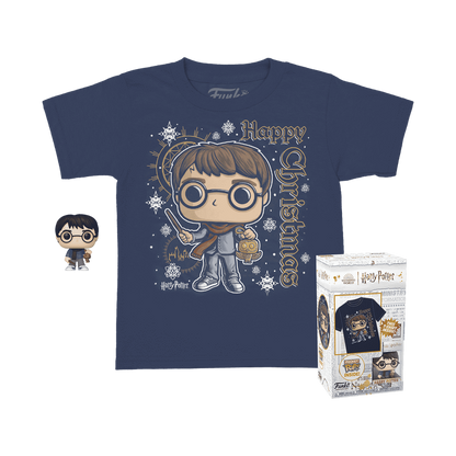 Pocket Pop! & Kids Tee Holiday Harry Potter (Size M)