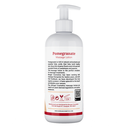 Morgan Cosmetics Massage Lotion Pomegranate 12 oz by Morgan Cosmetics