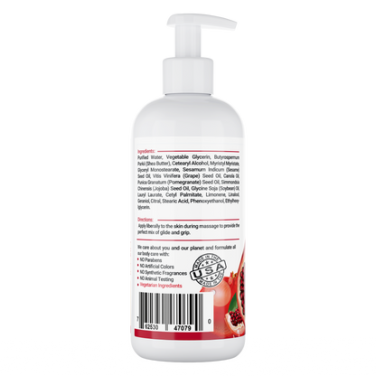 Morgan Cosmetics Massage Lotion Pomegranate 12 oz by Morgan Cosmetics