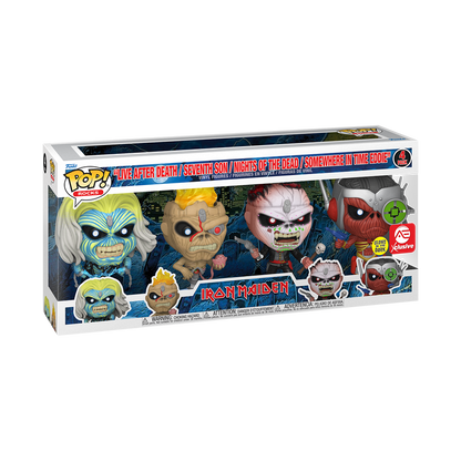 POP! Rocks: Iron Maiden - Eddie 4PK Glow in the Dark Box Set (AE Exclusive)