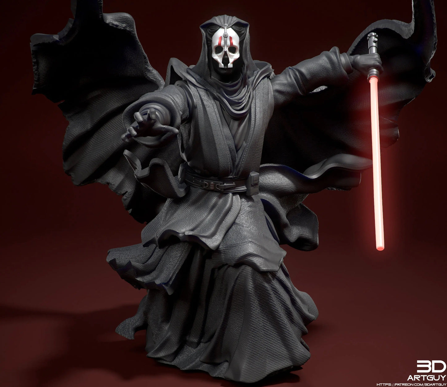 Darth Nihilus by 3DArtGuy 28/32mm scale, 50mm or 100m Miniature War Gaming Figure, Sci-fi, Proxy, Star Wars