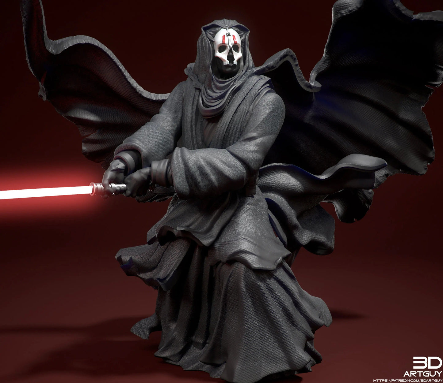 Darth Nihilus by 3DArtGuy 28/32mm scale, 50mm or 100m Miniature War Gaming Figure, Sci-fi, Proxy, Star Wars