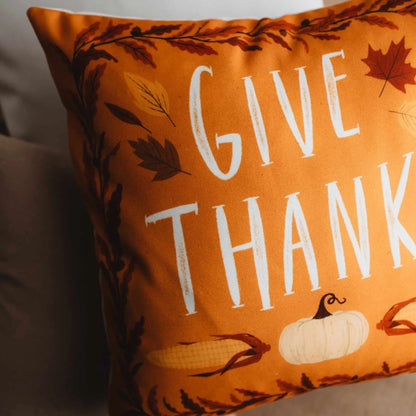 Primitive Give Thanks Pillow Cover |  Thanksgiving decor | Farmhouse Pillows | Country Decor | Fall Throw Pillows | Cute Throw Pillow | Gift by UniikPillows