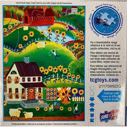Primitive Quilt Maker Puzzler's Choice 1000 Piece Jigsaw Puzzle Sure Lox