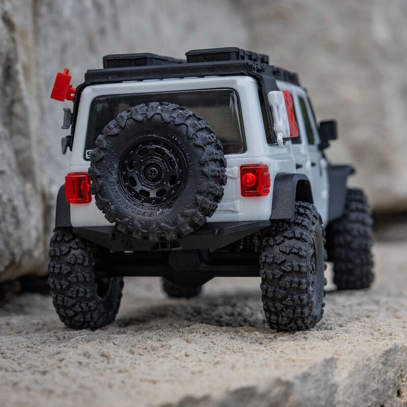 Axial SCX30 Jeep Wrangler JLU White 1/30 4WD Mini Crawler RTR Radio 2261T2