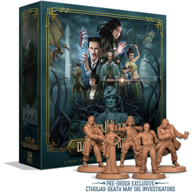 Cthulhu: Dark Providence with exclusive Cthulhu: Death May Die Investigators