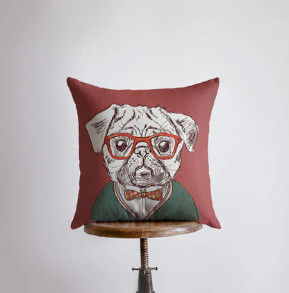 Pug | Pillow Cover | Throw Pillow | Home Decor | Wilderness | Rustic Home Decor | Funky | Christmas Gifts | Room decor | Bedroom Decor by UniikPillows