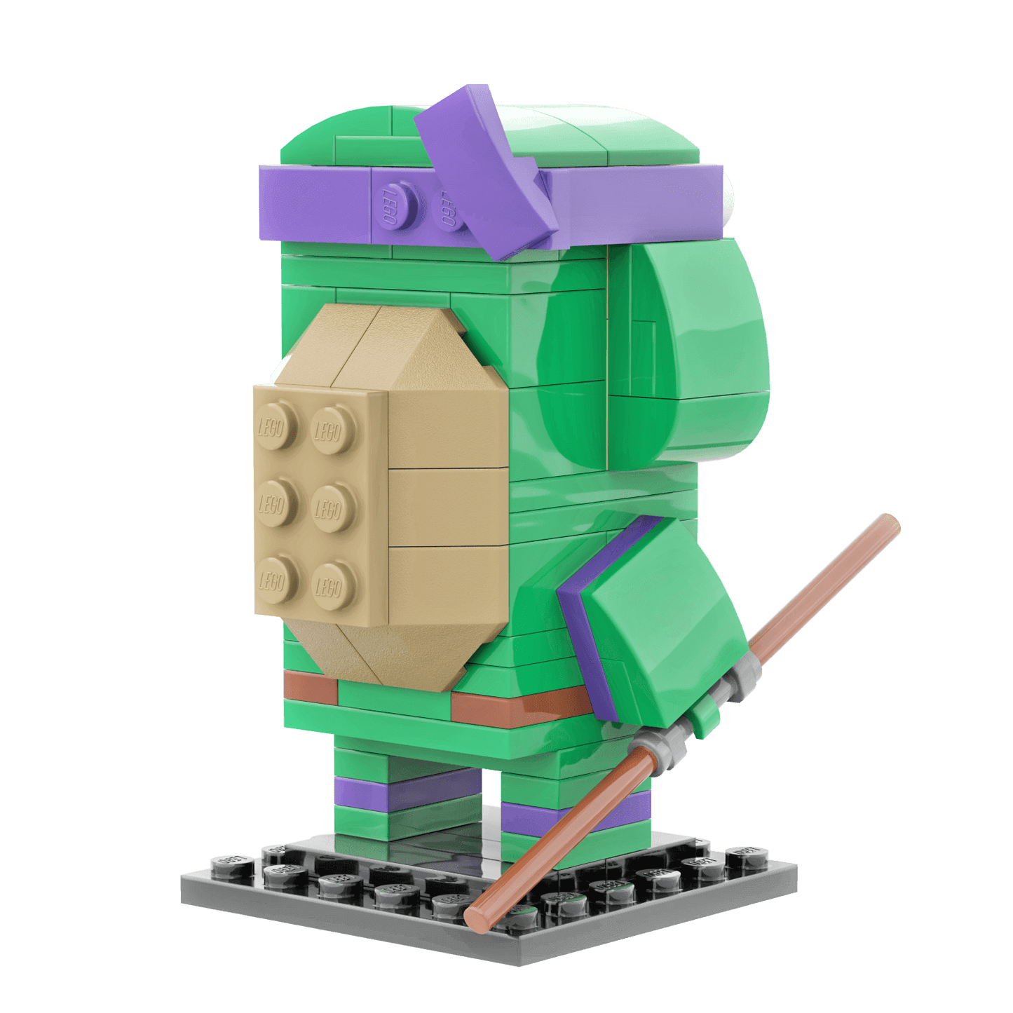 Purple Turtle Brick Building Set - Custom Building Set - Made Using LEGO® Parts