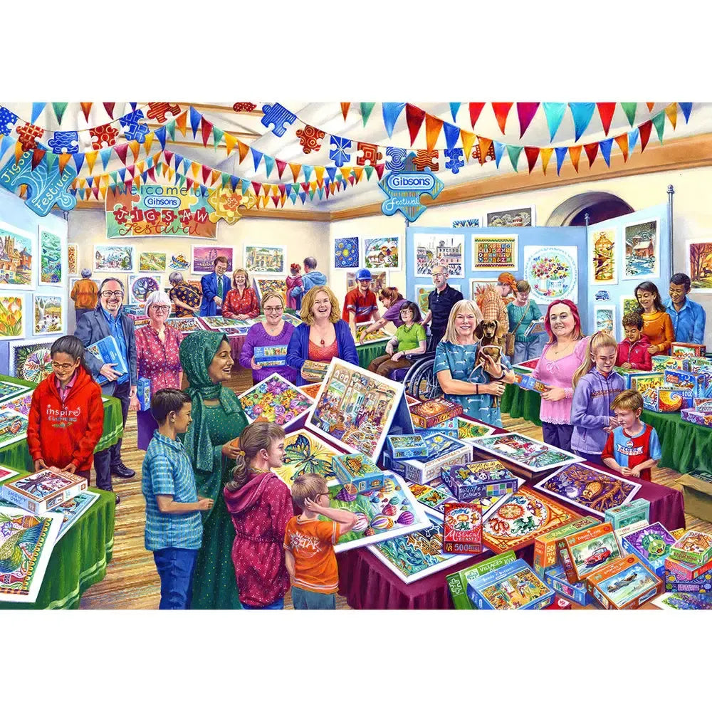 Puzzle Festival 1000 Piece Jigsaw Puzzle Gibsons