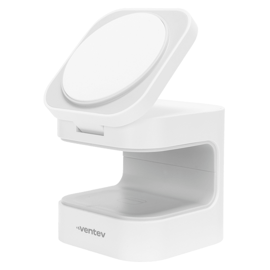 Ventev 15W Qi2 Wireless Charging Cube 2-in-1 White by Ventev