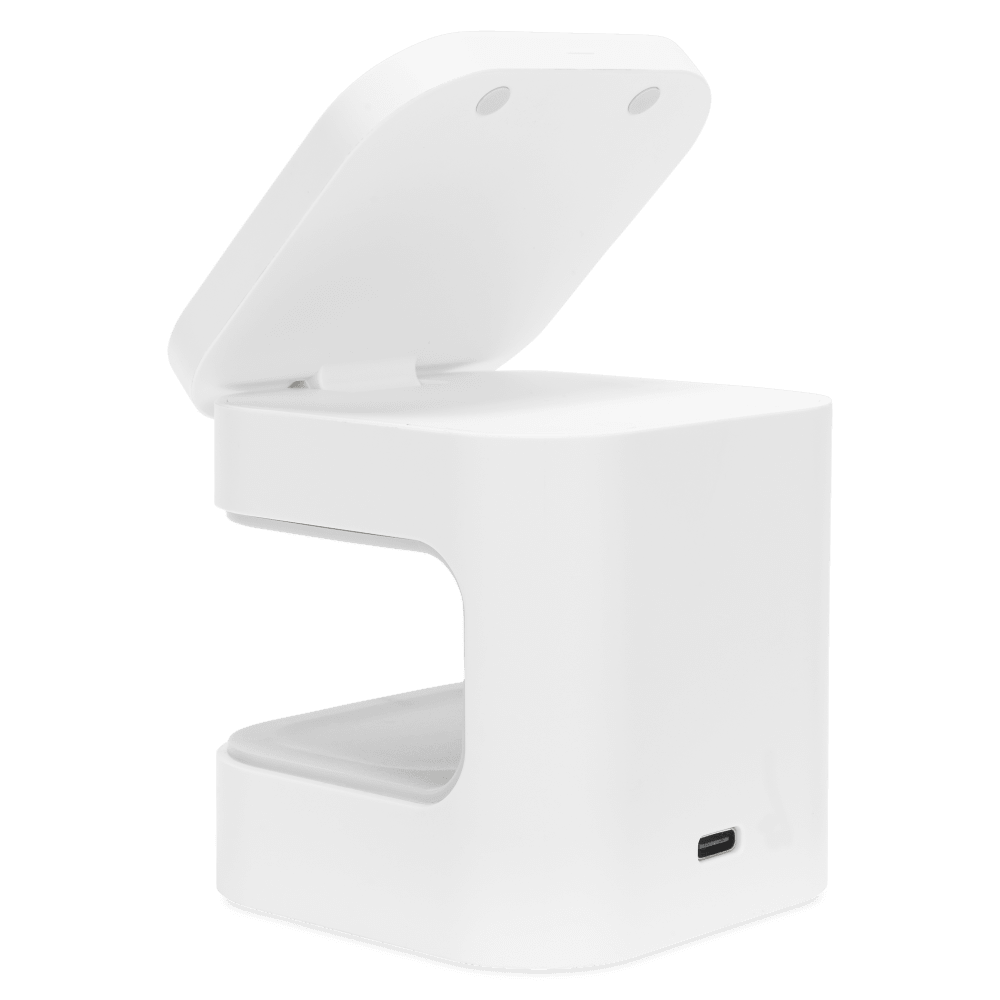 Ventev 15W Qi2 Wireless Charging Cube 2-in-1 White by Ventev