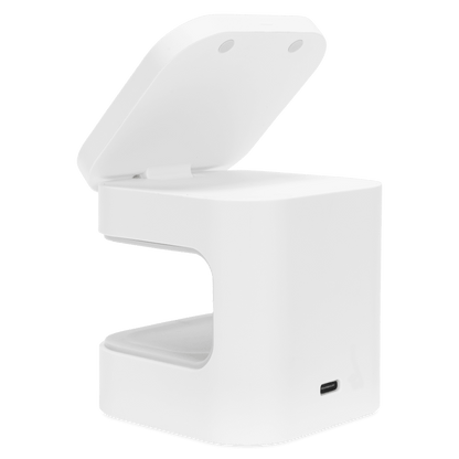 Ventev 15W Qi2 Wireless Charging Cube 2-in-1 White by Ventev