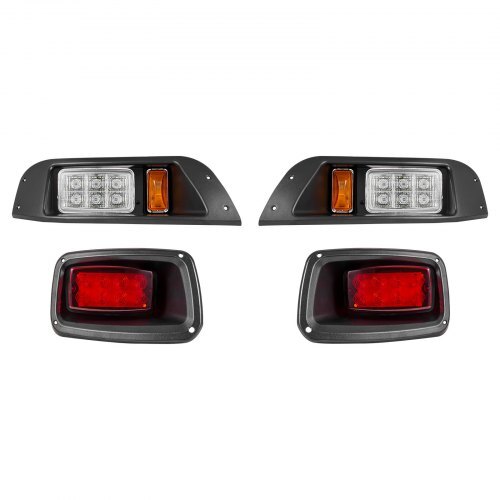 12V Golf Cart LED Headlight Tail Light Kit Legal Street For EZGO TXT 1996-2013