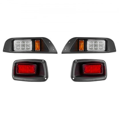 12V Golf Cart LED Headlight Tail Light Kit Legal Street For EZGO TXT 1996-2013