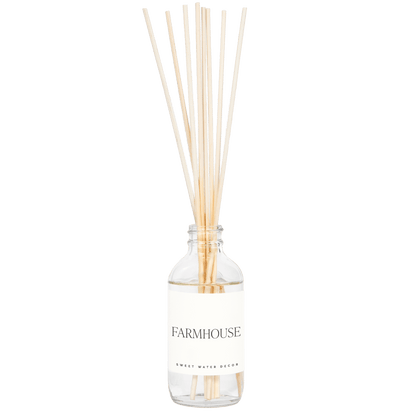 Farmhouse Clear Reed Diffuser by Sweet Water Decor