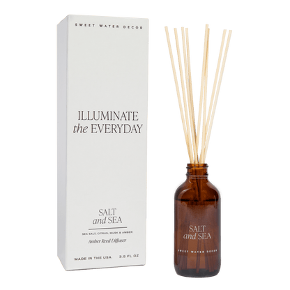 Salt and Sea Amber Reed Diffuser by Sweet Water Decor