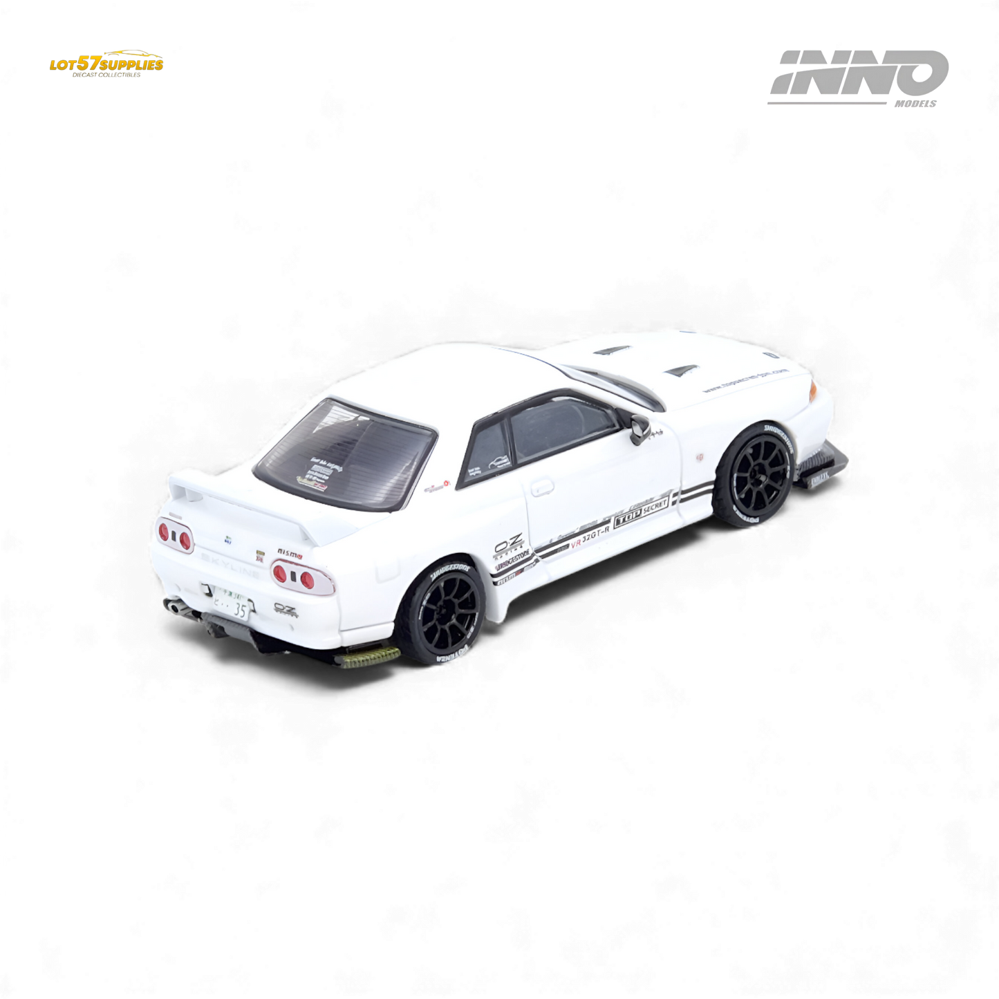 (Pre-Order) INNO64 TOP SECRET VR32 GT-R - White 1:64