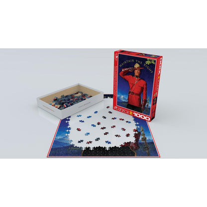 RCMP Maintain the Right 1000 Piece Jigsaw Puzzle Eurographics