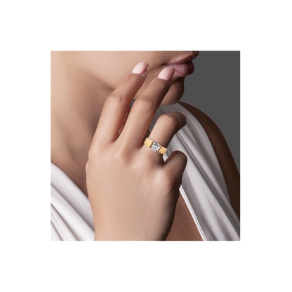 RG093G B.Tiff Gold 2 ct Round Solitaire Engagement Ring by B.Tiff New York