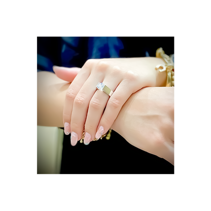 RG093MW B.Tiff 2 ct Moissanite Round Solitaire Engagement Ring by B.Tiff New York